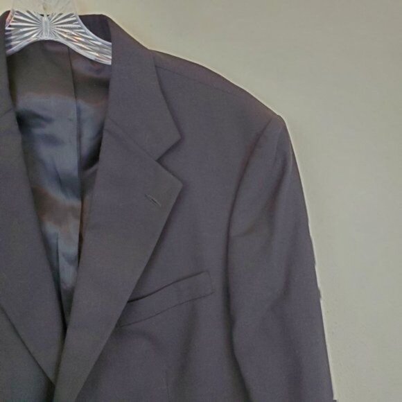 Oscar de la Renta 2-button notch lapel blazer - Picture 2 of 9